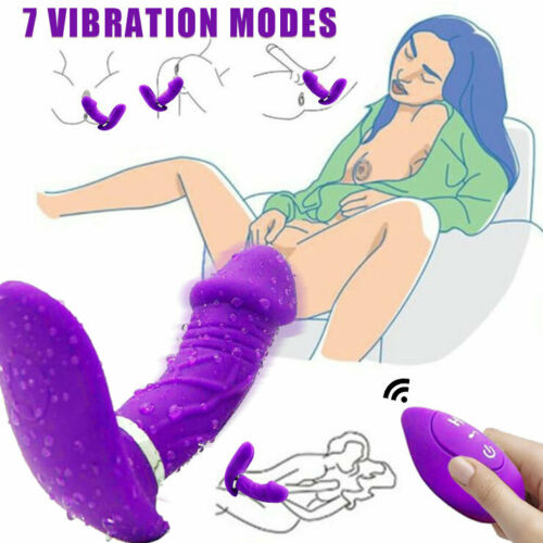 Remote Wearable Panties Dildo Vibrator G-Spot Clit Massager